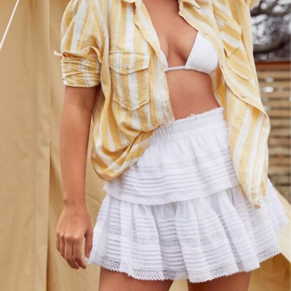 Aerie Rock n Ruffle Skirt